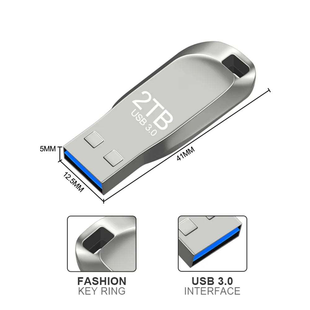 Cartes Mémoire Clé USB Haute Vitesse Usb 30 Pen Drive 2 To Métal Pendrive 1  To Étanche TYPEC Clé USB Flash Drives 512 Go Memoria Usb Flash Disk X0720  Du 4,7 €